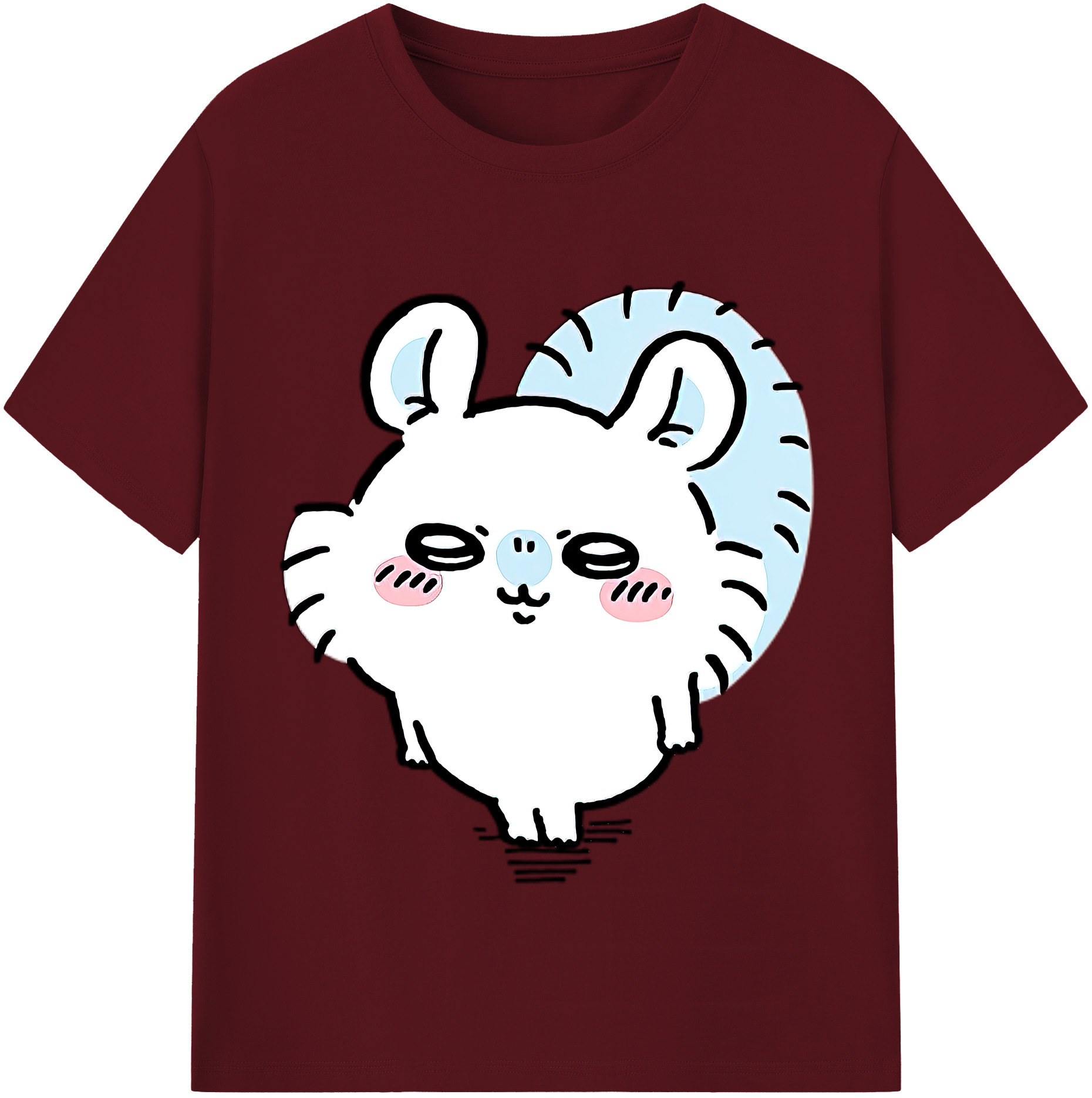 （画像用） ちいかわ モモンガ Chii-kawa Momonga 綿100％半袖Tシャツ（フロントプリント）